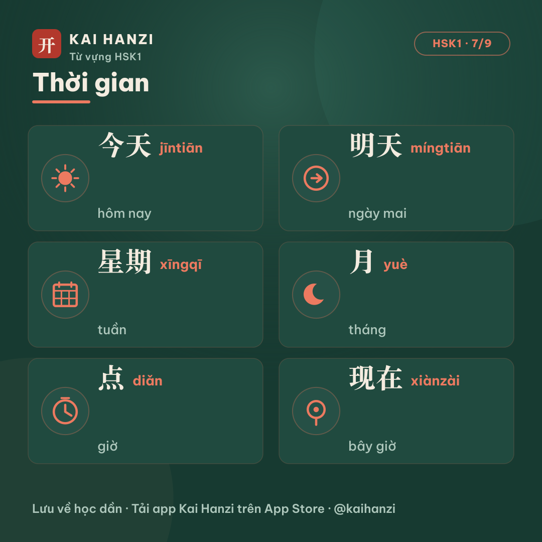HSK1 thời gian